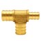 Apollo 3/4 in. x 1/2 in. x 3/4 in. Brass PEX Barb Reducing Tee APXT341234 - alternate 5